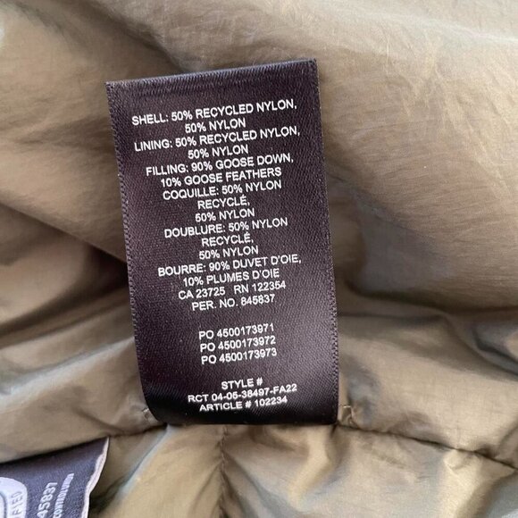 Wilfred Laramie Puffer Vest In Olive Green | Women’s Size Small - Picture 8 of 8